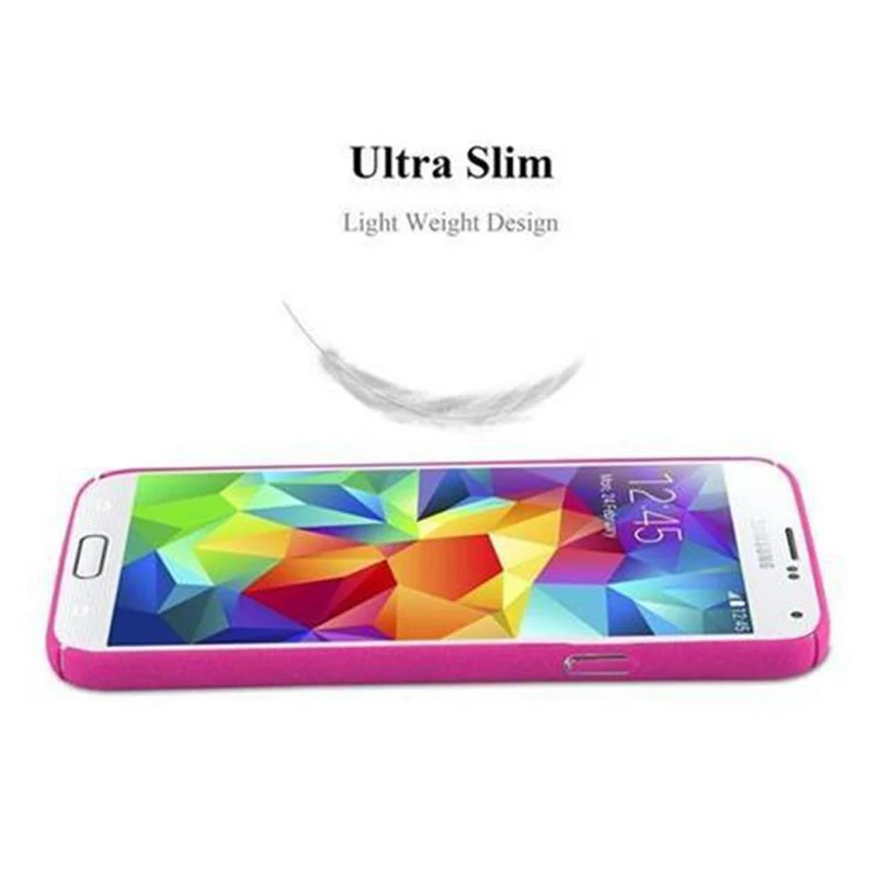 Cadorabo Hülle kompatibel mit Samsung Galaxy S5 / S5 NEO Hard Case Schutzhülle in Frosted Optik gegen Kratzer und Stöße