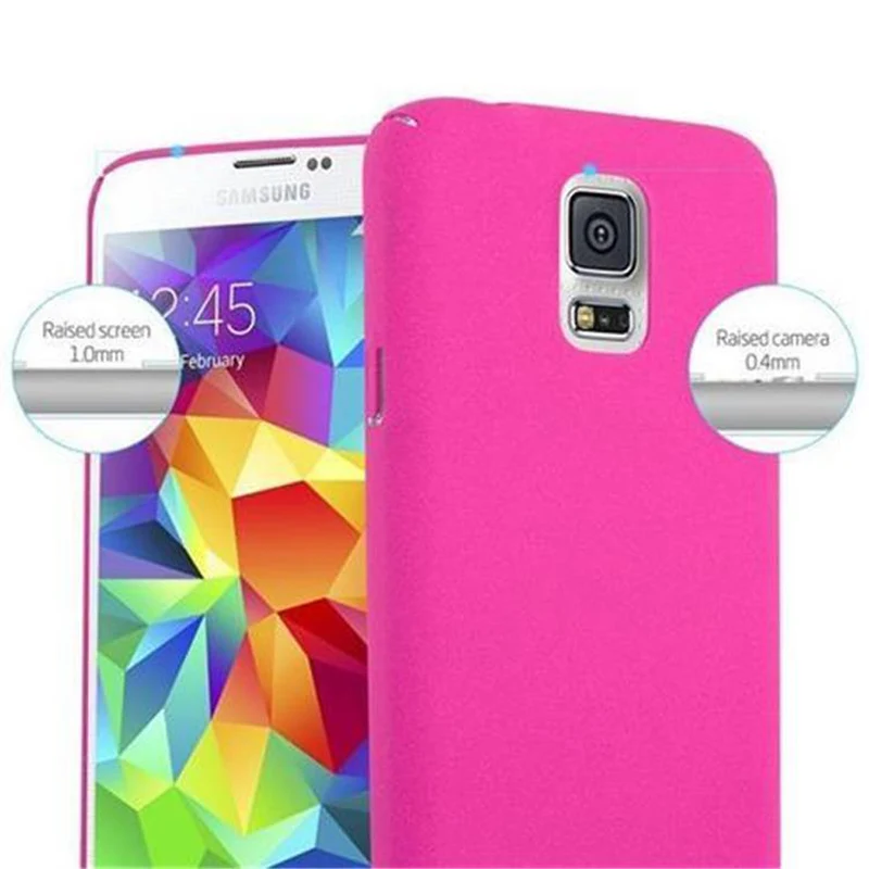 Cadorabo Hülle kompatibel mit Samsung Galaxy S5 / S5 NEO Hard Case Schutzhülle in Frosted Optik gegen Kratzer und Stöße
