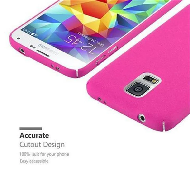 Cadorabo Hülle kompatibel mit Samsung Galaxy S5 / S5 NEO Hard Case Schutzhülle in Frosted Optik gegen Kratzer und Stöße