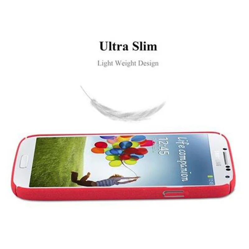 Cadorabo Hülle kompatibel mit Samsung Galaxy S4 Hard Case Schutzhülle in Frosted Optik gegen Kratzer und Stöße