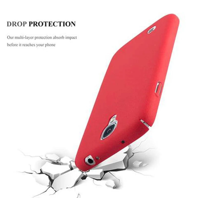 Cadorabo Hülle kompatibel mit Samsung Galaxy S4 Hard Case Schutzhülle in Frosted Optik gegen Kratzer und Stöße