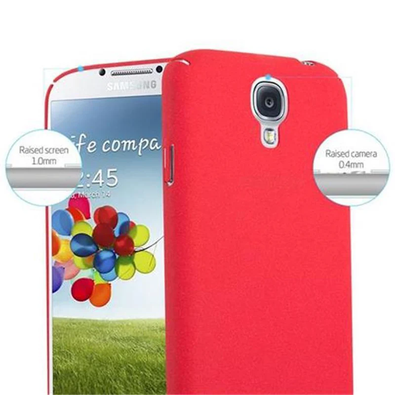 Cadorabo Hülle kompatibel mit Samsung Galaxy S4 Hard Case Schutzhülle in Frosted Optik gegen Kratzer und Stöße