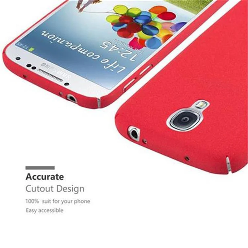 Cadorabo Hülle kompatibel mit Samsung Galaxy S4 Hard Case Schutzhülle in Frosted Optik gegen Kratzer und Stöße