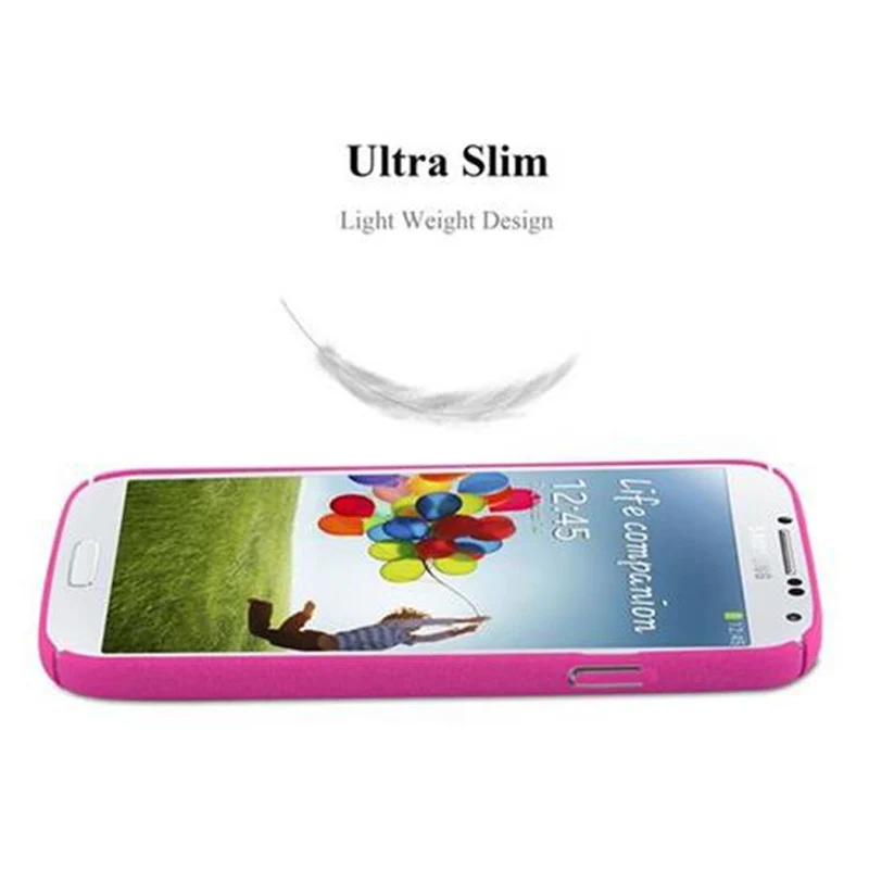 Cadorabo Hülle kompatibel mit Samsung Galaxy S4 Hard Case Schutzhülle in Frosted Optik gegen Kratzer und Stöße