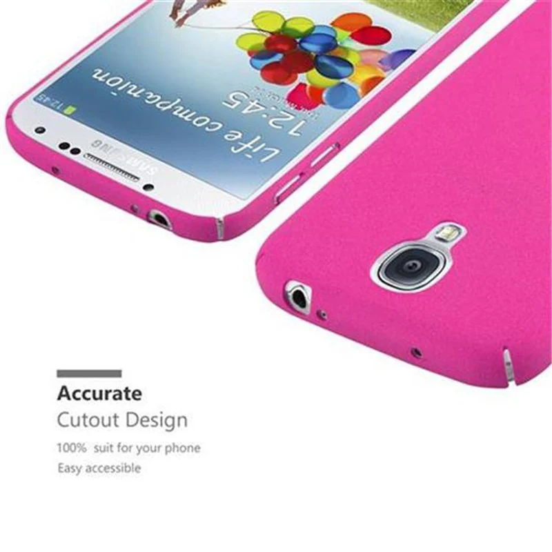 Cadorabo Hülle kompatibel mit Samsung Galaxy S4 Hard Case Schutzhülle in Frosted Optik gegen Kratzer und Stöße