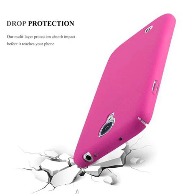 Cadorabo Hülle kompatibel mit Samsung Galaxy S4 Hard Case Schutzhülle in Frosted Optik gegen Kratzer und Stöße