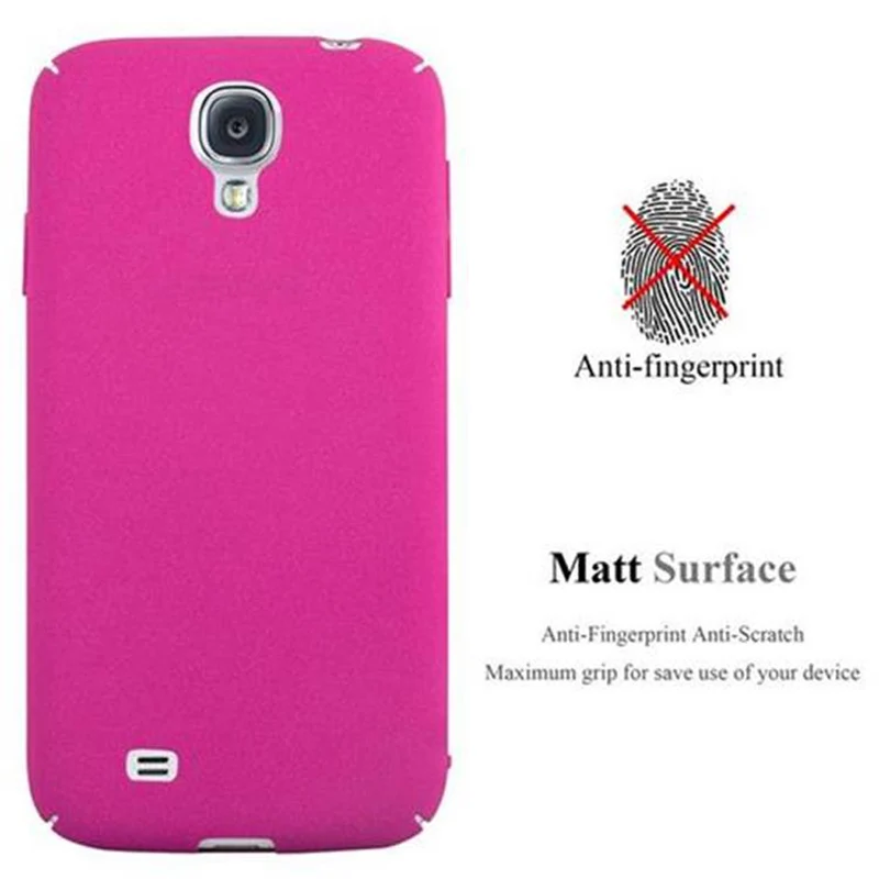 Cadorabo Hülle kompatibel mit Samsung Galaxy S4 Hard Case Schutzhülle in Frosted Optik gegen Kratzer und Stöße