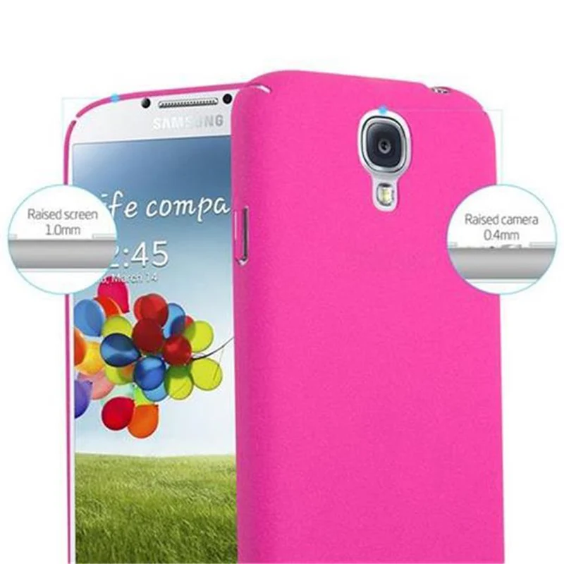 Cadorabo Hülle kompatibel mit Samsung Galaxy S4 Hard Case Schutzhülle in Frosted Optik gegen Kratzer und Stöße