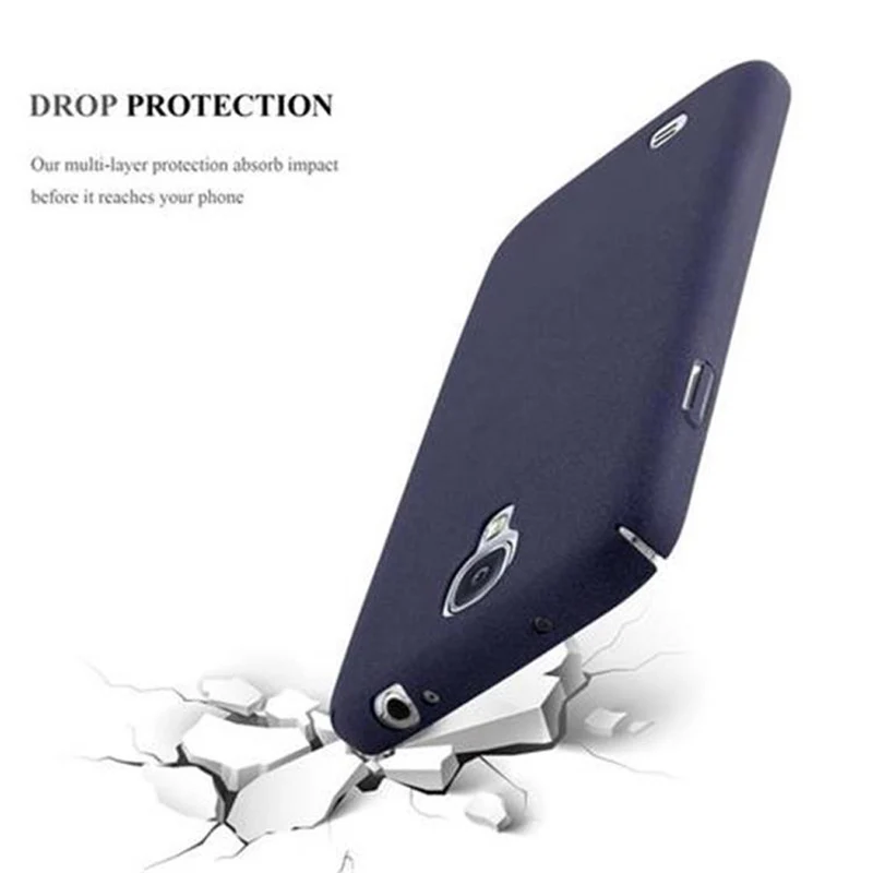 Cadorabo Hülle kompatibel mit Samsung Galaxy S4 Hard Case Schutzhülle in Frosted Optik gegen Kratzer und Stöße
