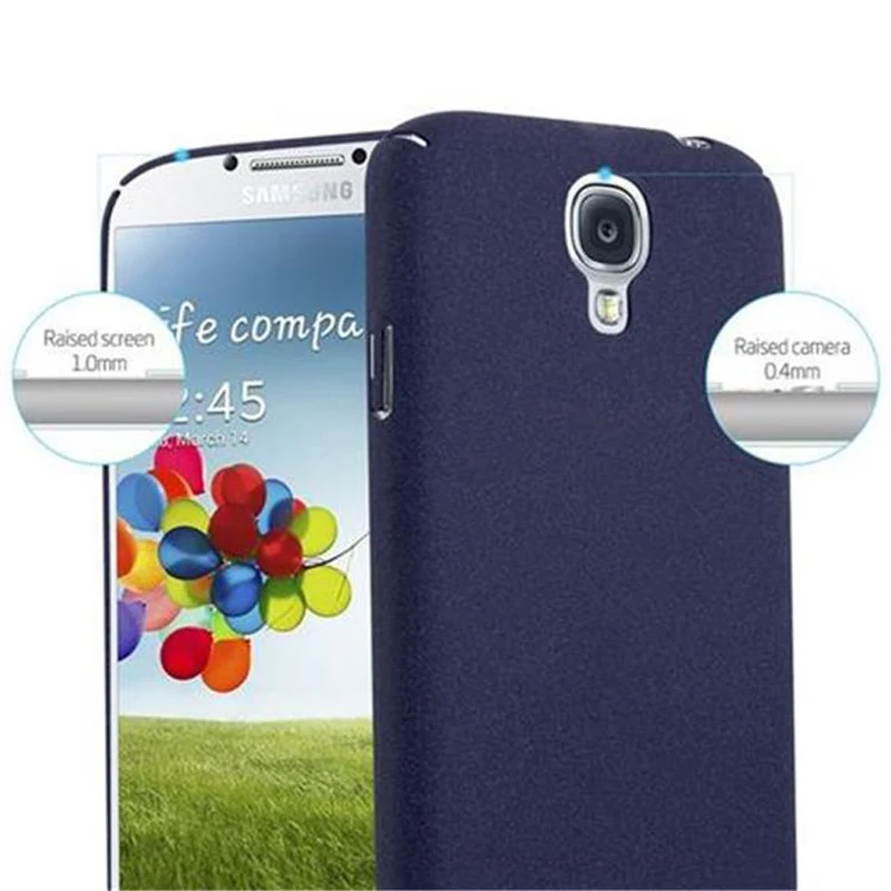 Cadorabo Hülle kompatibel mit Samsung Galaxy S4 Hard Case Schutzhülle in Frosted Optik gegen Kratzer und Stöße