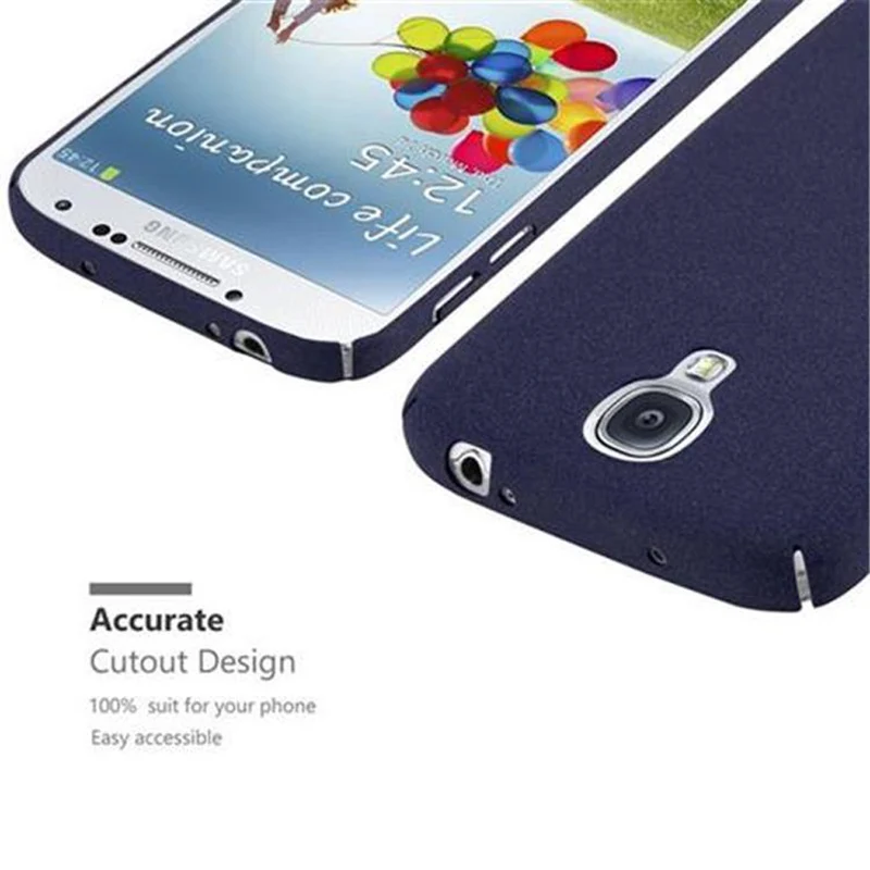 Cadorabo Hülle kompatibel mit Samsung Galaxy S4 Hard Case Schutzhülle in Frosted Optik gegen Kratzer und Stöße
