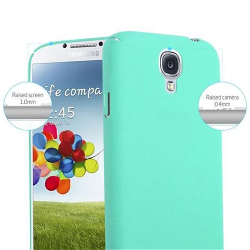 Cadorabo Hülle kompatibel mit Samsung Galaxy S4 Hard Case Schutzhülle in Frosted Optik gegen Kratzer und Stöße