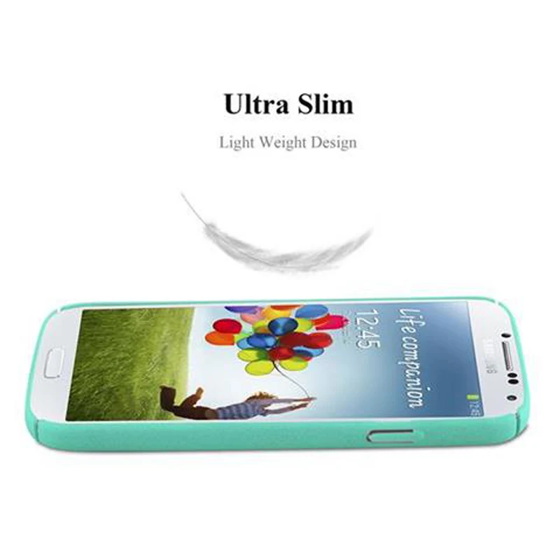Cadorabo Hülle kompatibel mit Samsung Galaxy S4 Hard Case Schutzhülle in Frosted Optik gegen Kratzer und Stöße
