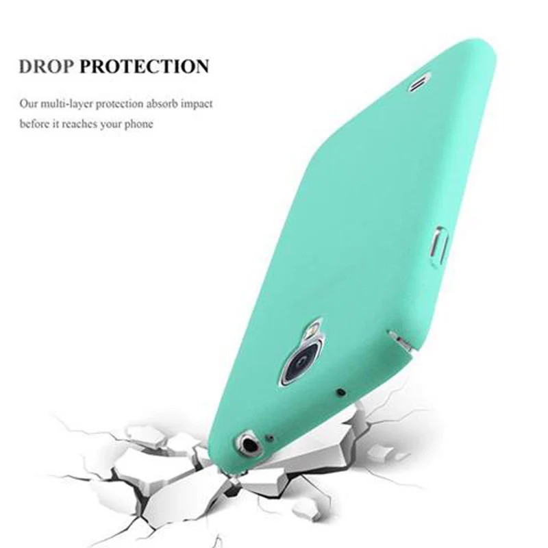 Cadorabo Hülle kompatibel mit Samsung Galaxy S4 Hard Case Schutzhülle in Frosted Optik gegen Kratzer und Stöße