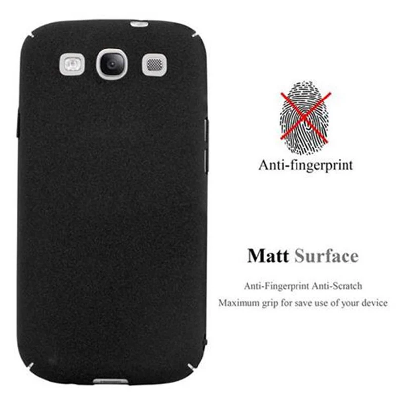 Cadorabo Hülle kompatibel mit Samsung Galaxy S3 / S3 NEO Hard Case Schutzhülle in Frosted Optik gegen Kratzer und Stöße