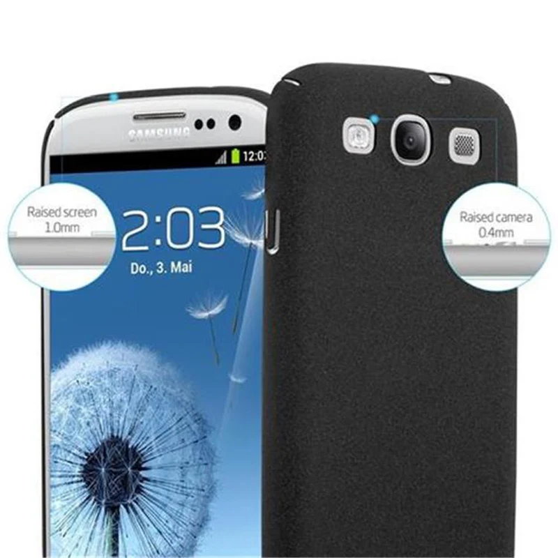 Cadorabo Hülle kompatibel mit Samsung Galaxy S3 / S3 NEO Hard Case Schutzhülle in Frosted Optik gegen Kratzer und Stöße