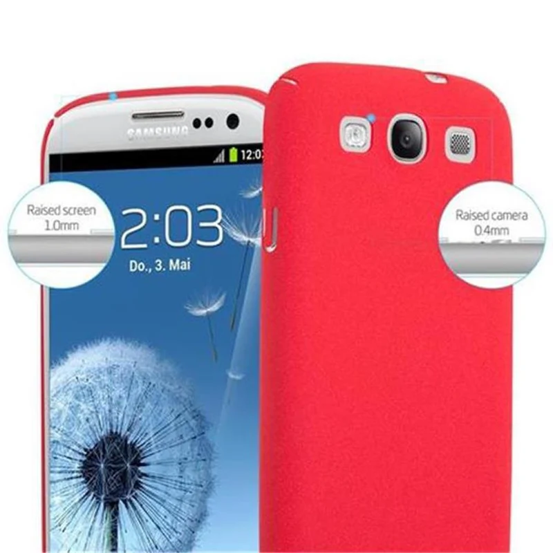Cadorabo Hülle kompatibel mit Samsung Galaxy S3 / S3 NEO Hard Case Schutzhülle in Frosted Optik gegen Kratzer und Stöße