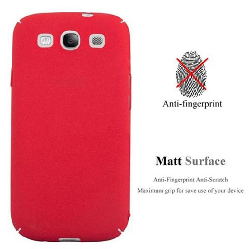 Cadorabo Hülle kompatibel mit Samsung Galaxy S3 / S3 NEO Hard Case Schutzhülle in Frosted Optik gegen Kratzer und Stöße