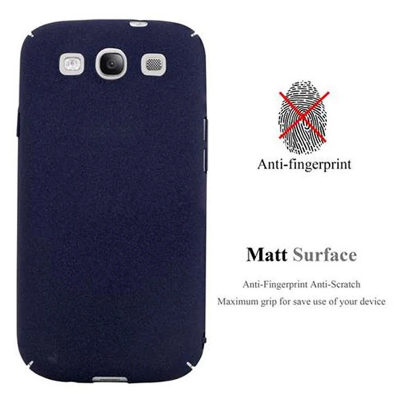 Cadorabo Hülle kompatibel mit Samsung Galaxy S3 / S3 NEO Hard Case Schutzhülle in Frosted Optik gegen Kratzer und Stöße