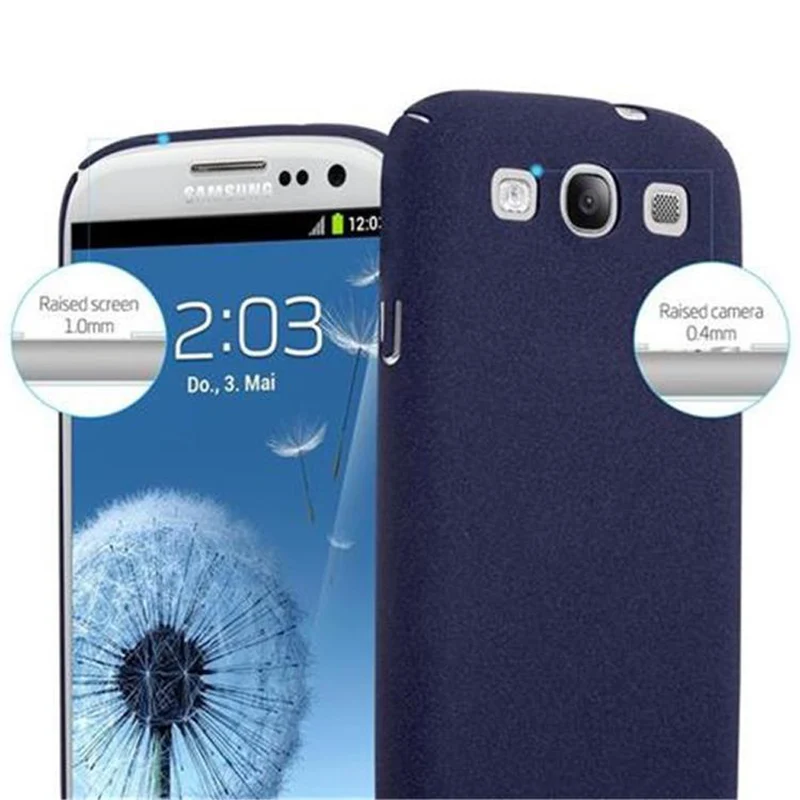 Cadorabo Hülle kompatibel mit Samsung Galaxy S3 / S3 NEO Hard Case Schutzhülle in Frosted Optik gegen Kratzer und Stöße