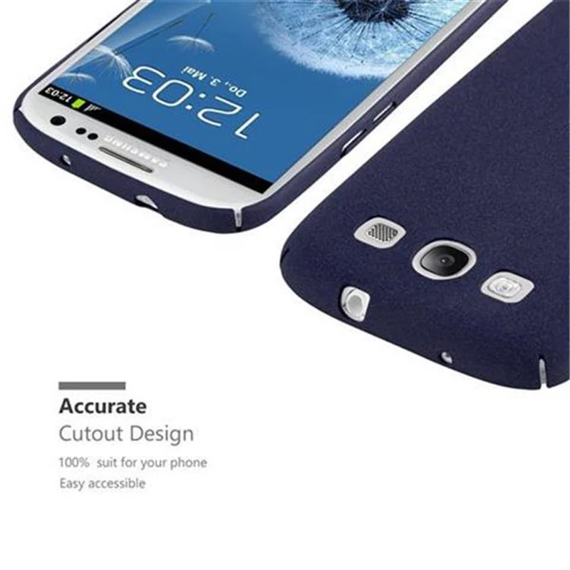 Cadorabo Hülle kompatibel mit Samsung Galaxy S3 / S3 NEO Hard Case Schutzhülle in Frosted Optik gegen Kratzer und Stöße
