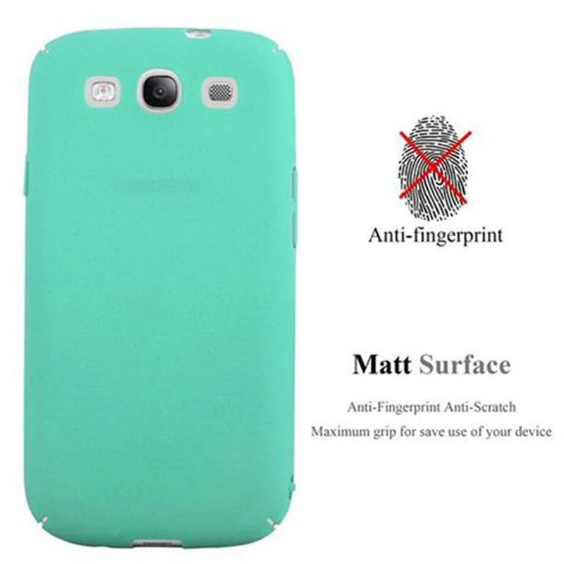 Cadorabo Hülle kompatibel mit Samsung Galaxy S3 / S3 NEO Hard Case Schutzhülle in Frosted Optik gegen Kratzer und Stöße