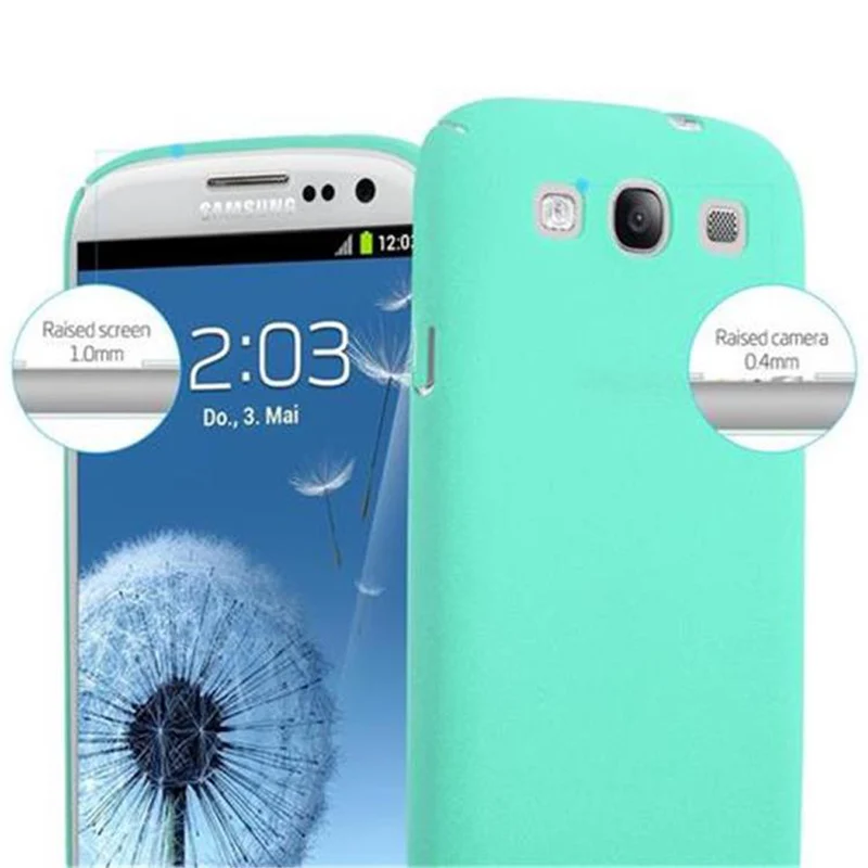 Cadorabo Hülle kompatibel mit Samsung Galaxy S3 / S3 NEO Hard Case Schutzhülle in Frosted Optik gegen Kratzer und Stöße