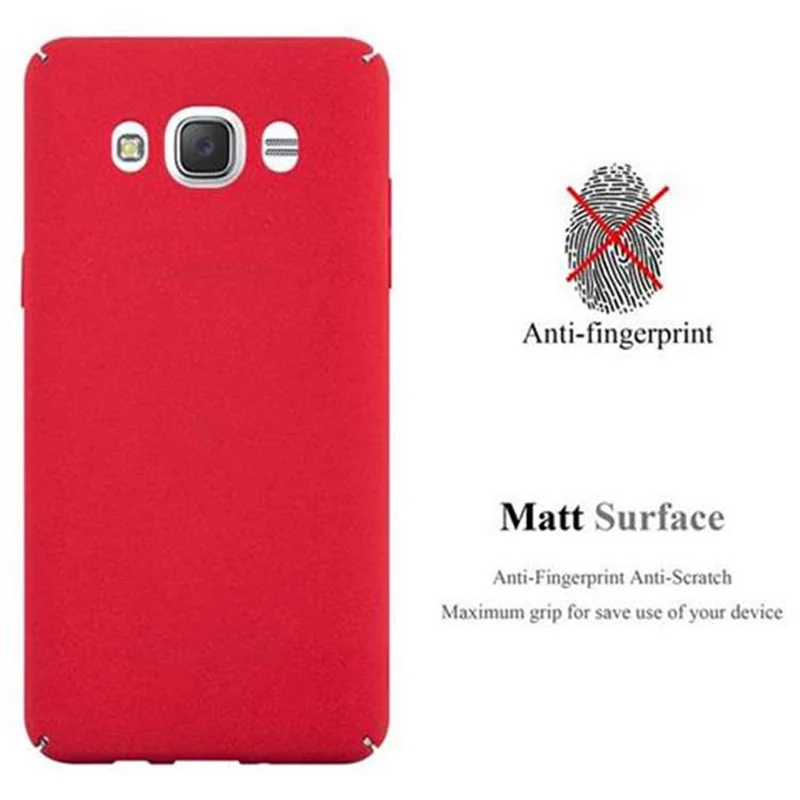 Cadorabo Hülle kompatibel mit Samsung Galaxy J5 2016 Hard Case Schutzhülle in Frosted Optik gegen Kratzer und Stöße