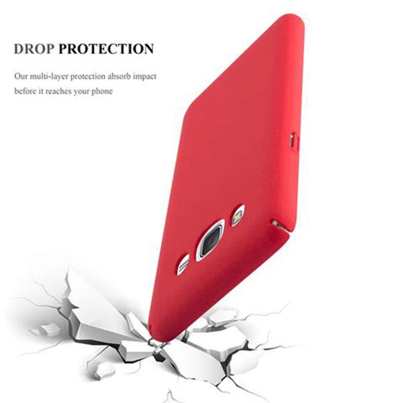 Cadorabo Hülle kompatibel mit Samsung Galaxy J5 2016 Hard Case Schutzhülle in Frosted Optik gegen Kratzer und Stöße