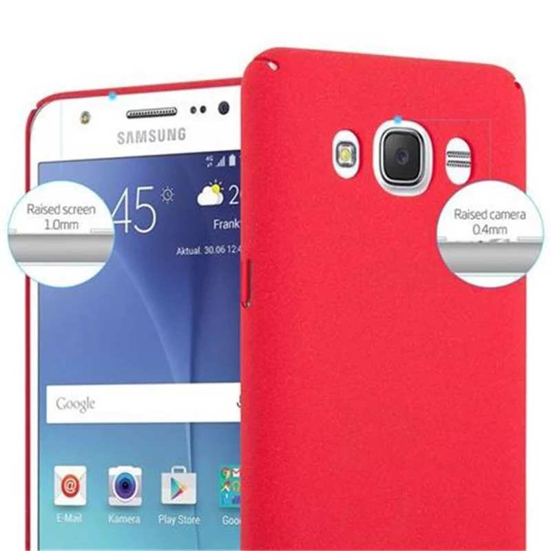 Cadorabo Hülle kompatibel mit Samsung Galaxy J5 2016 Hard Case Schutzhülle in Frosted Optik gegen Kratzer und Stöße