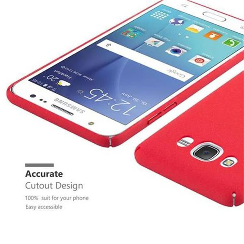 Cadorabo Hülle kompatibel mit Samsung Galaxy J5 2016 Hard Case Schutzhülle in Frosted Optik gegen Kratzer und Stöße