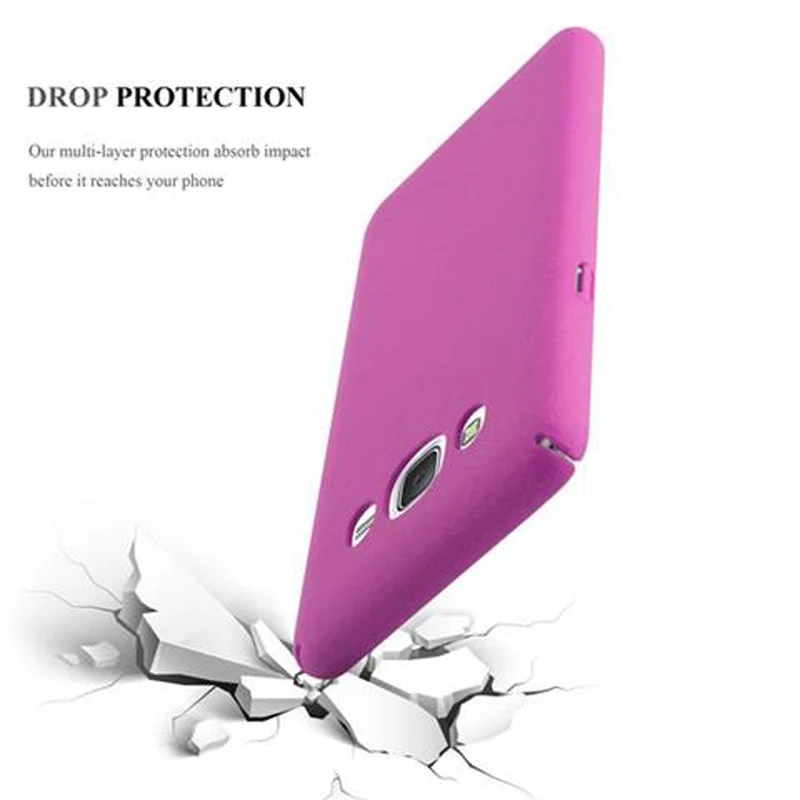Cadorabo Hülle kompatibel mit Samsung Galaxy J5 2016 Hard Case Schutzhülle in Frosted Optik gegen Kratzer und Stöße