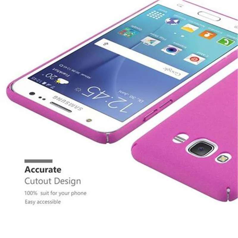 Cadorabo Hülle kompatibel mit Samsung Galaxy J5 2016 Hard Case Schutzhülle in Frosted Optik gegen Kratzer und Stöße