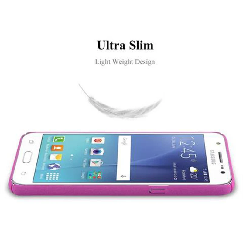 Cadorabo Hülle kompatibel mit Samsung Galaxy J5 2016 Hard Case Schutzhülle in Frosted Optik gegen Kratzer und Stöße