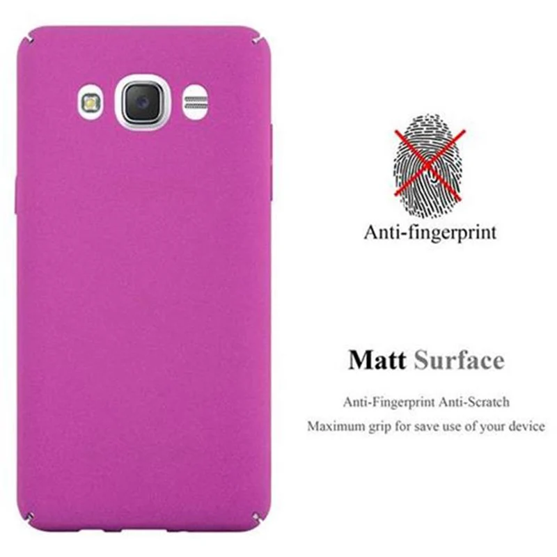 Cadorabo Hülle kompatibel mit Samsung Galaxy J5 2016 Hard Case Schutzhülle in Frosted Optik gegen Kratzer und Stöße