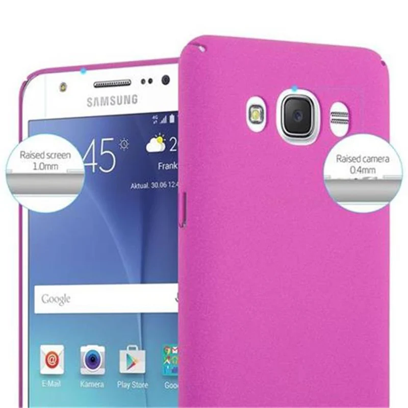 Cadorabo Hülle kompatibel mit Samsung Galaxy J5 2016 Hard Case Schutzhülle in Frosted Optik gegen Kratzer und Stöße