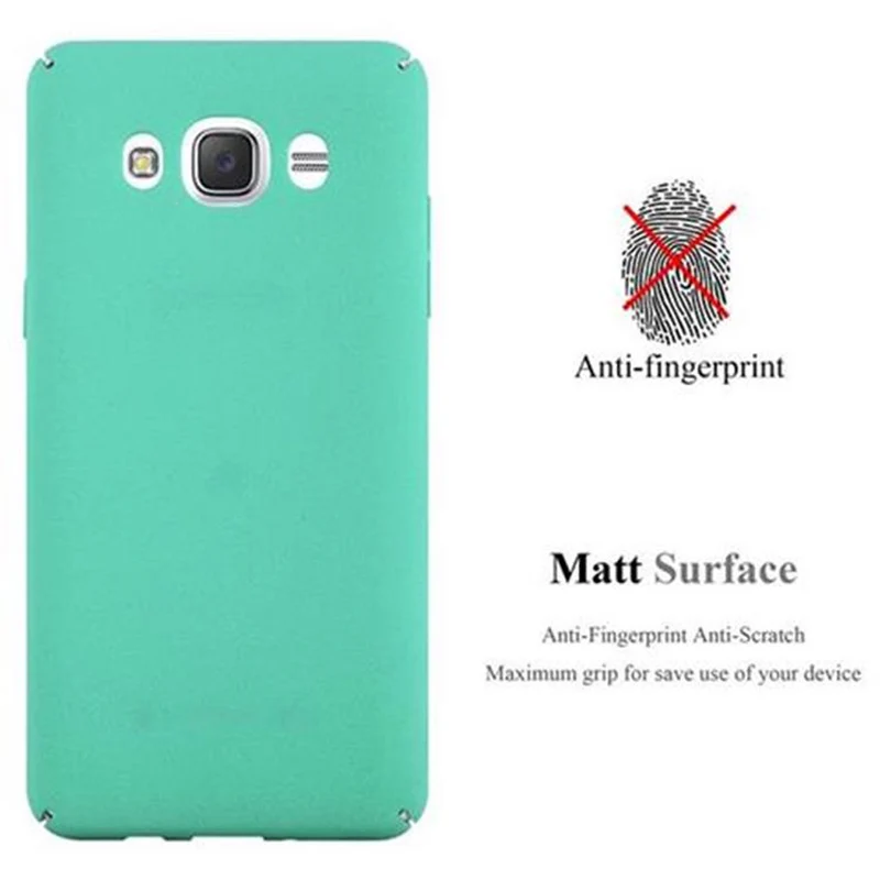 Cadorabo Hülle kompatibel mit Samsung Galaxy J5 2016 Hard Case Schutzhülle in Frosted Optik gegen Kratzer und Stöße