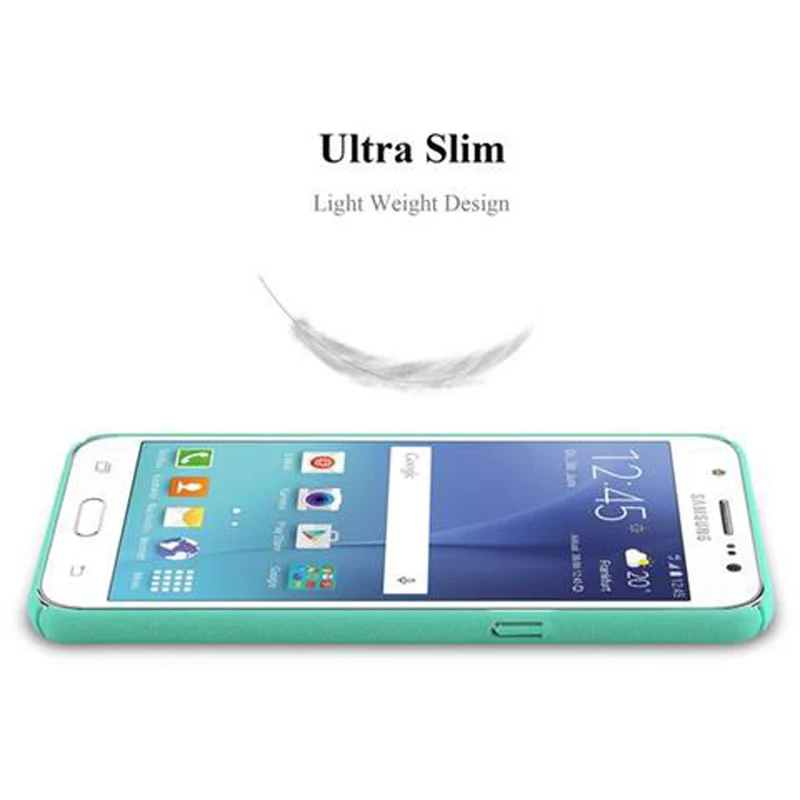 Cadorabo Hülle kompatibel mit Samsung Galaxy J5 2016 Hard Case Schutzhülle in Frosted Optik gegen Kratzer und Stöße