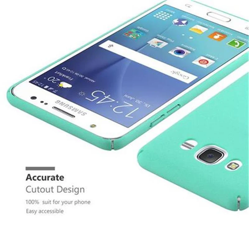 Cadorabo Hülle kompatibel mit Samsung Galaxy J5 2016 Hard Case Schutzhülle in Frosted Optik gegen Kratzer und Stöße