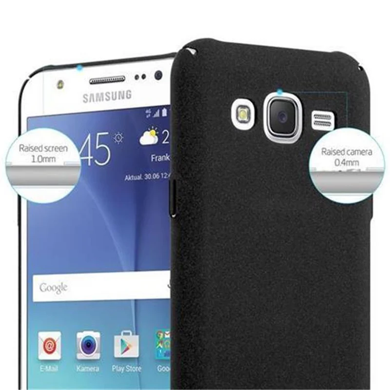 Cadorabo Hülle kompatibel mit Samsung Galaxy J5 2015 Hard Case Schutzhülle in Frosted Optik gegen Kratzer und Stöße
