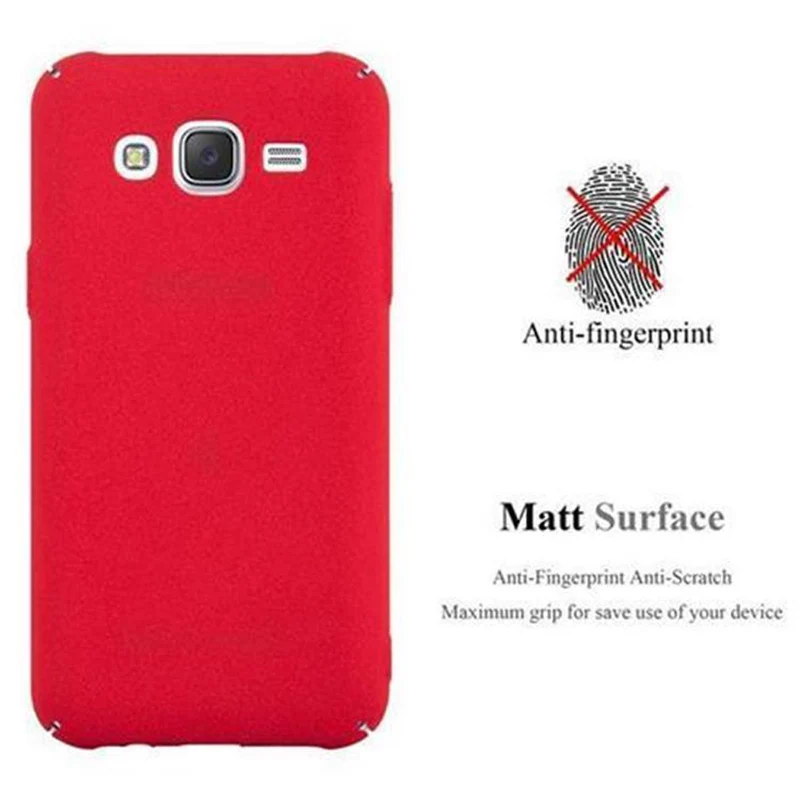 Cadorabo Hülle kompatibel mit Samsung Galaxy J5 2015 Hard Case Schutzhülle in Frosted Optik gegen Kratzer und Stöße