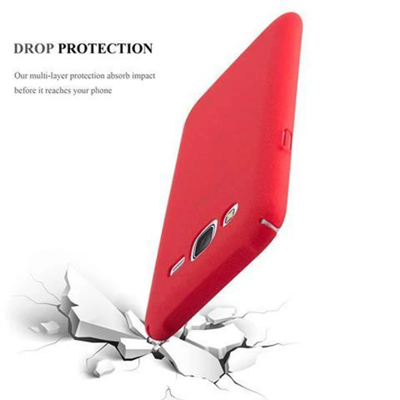 Cadorabo Hülle kompatibel mit Samsung Galaxy J5 2015 Hard Case Schutzhülle in Frosted Optik gegen Kratzer und Stöße