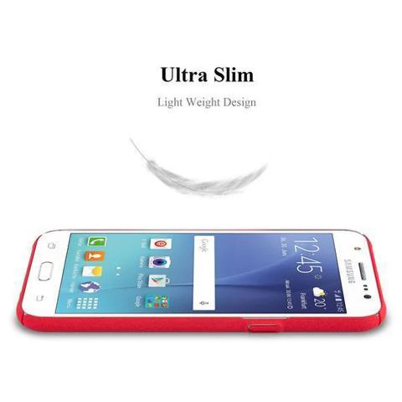 Cadorabo Hülle kompatibel mit Samsung Galaxy J5 2015 Hard Case Schutzhülle in Frosted Optik gegen Kratzer und Stöße