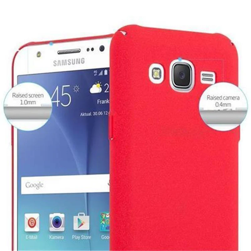 Cadorabo Hülle kompatibel mit Samsung Galaxy J5 2015 Hard Case Schutzhülle in Frosted Optik gegen Kratzer und Stöße