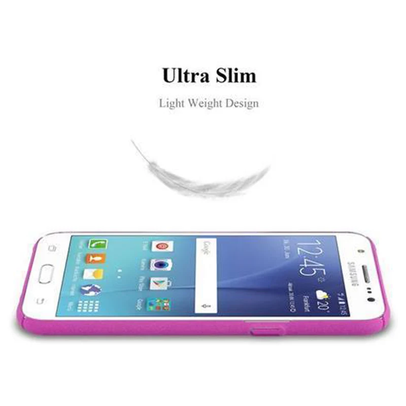 Cadorabo Hülle kompatibel mit Samsung Galaxy J5 2015 Hard Case Schutzhülle in Frosted Optik gegen Kratzer und Stöße