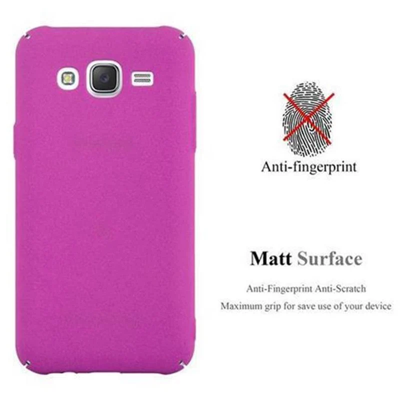 Cadorabo Hülle kompatibel mit Samsung Galaxy J5 2015 Hard Case Schutzhülle in Frosted Optik gegen Kratzer und Stöße