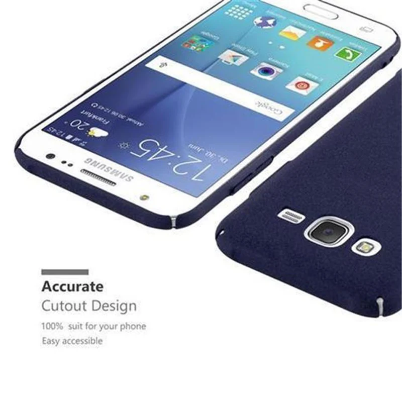 Cadorabo Hülle kompatibel mit Samsung Galaxy J5 2015 Hard Case Schutzhülle in Frosted Optik gegen Kratzer und Stöße
