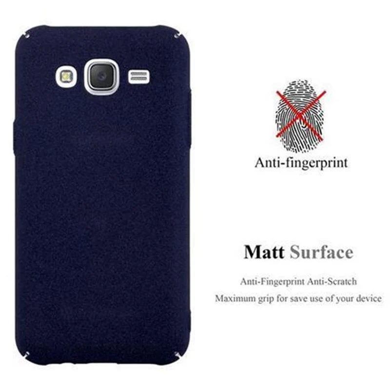 Cadorabo Hülle kompatibel mit Samsung Galaxy J5 2015 Hard Case Schutzhülle in Frosted Optik gegen Kratzer und Stöße