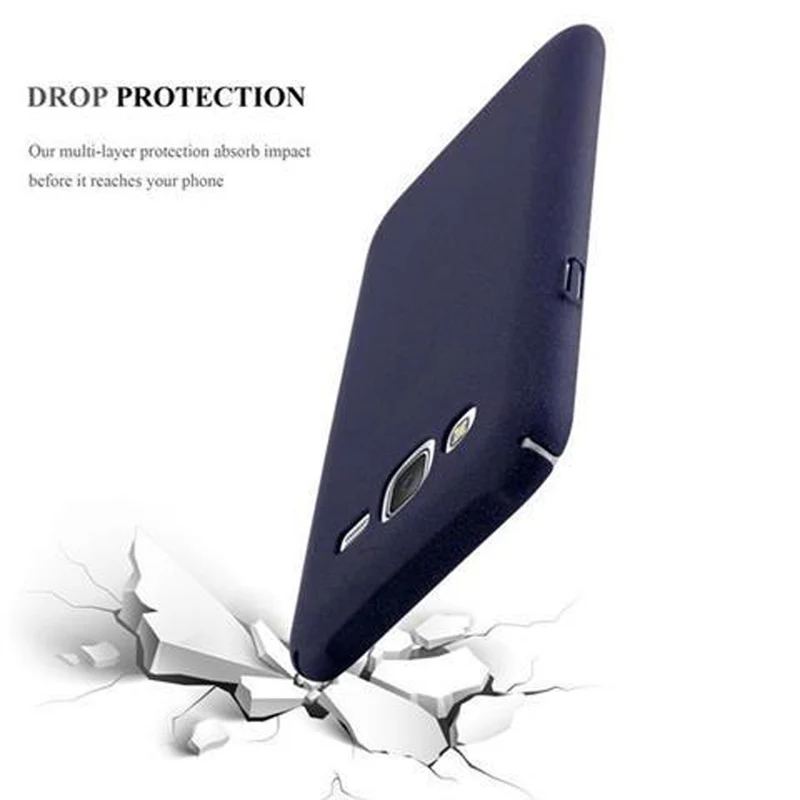 Cadorabo Hülle kompatibel mit Samsung Galaxy J5 2015 Hard Case Schutzhülle in Frosted Optik gegen Kratzer und Stöße