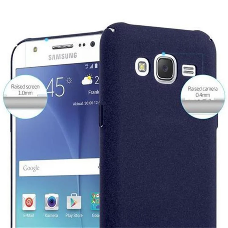 Cadorabo Hülle kompatibel mit Samsung Galaxy J5 2015 Hard Case Schutzhülle in Frosted Optik gegen Kratzer und Stöße